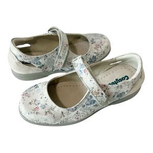Cosy Feet Women's Paradise Mary Jane White Floral Diabetic Shoes Size 8.5W